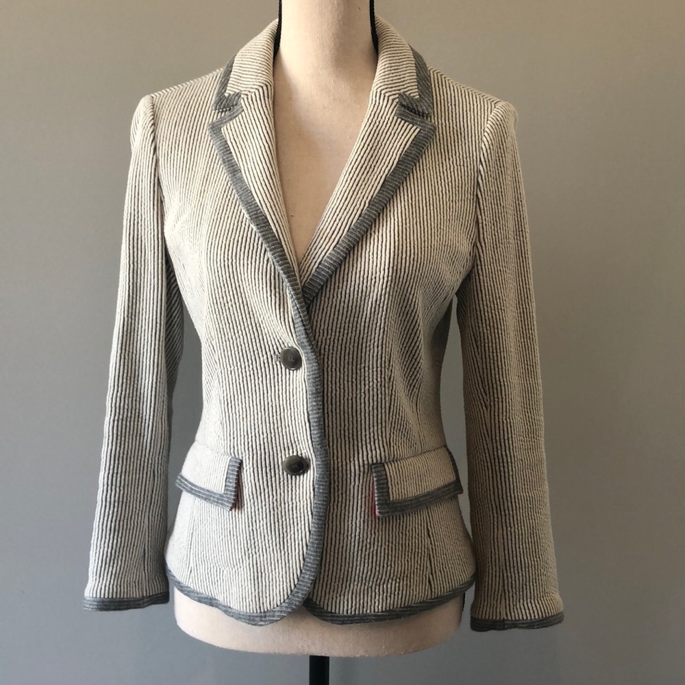 Loft Striped Blazer
